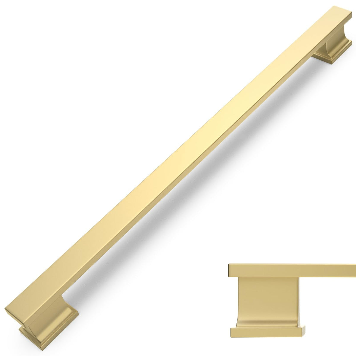 6 Pack 12.6 Inch(320mm) Brushed Gold Cabinet Handles Gold Kitchen Cabinet Pulls Cabinet Door Handles Kitchen Cabinet