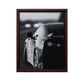 Brown & White Automotive Canvas Poster - Luxury Wall Art Bedroom Living Room Decor - Minimal Motion Style Artwork
