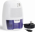 Small Dehumidifier,12V3A adapter，1200 Cubic Feet (215 sq ft) Portable Mini Dehumidifier Quiet Use for High Humidity in Home, Bathroom, Bedroom, Office, Basements, Wardrobe Closet,RV