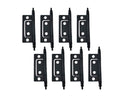 Durable Steel Non-Mortise Hinge with Final Pins, for Chest, Box, Vintage Cabinet Furniture, 2"x0.9", Matte Black