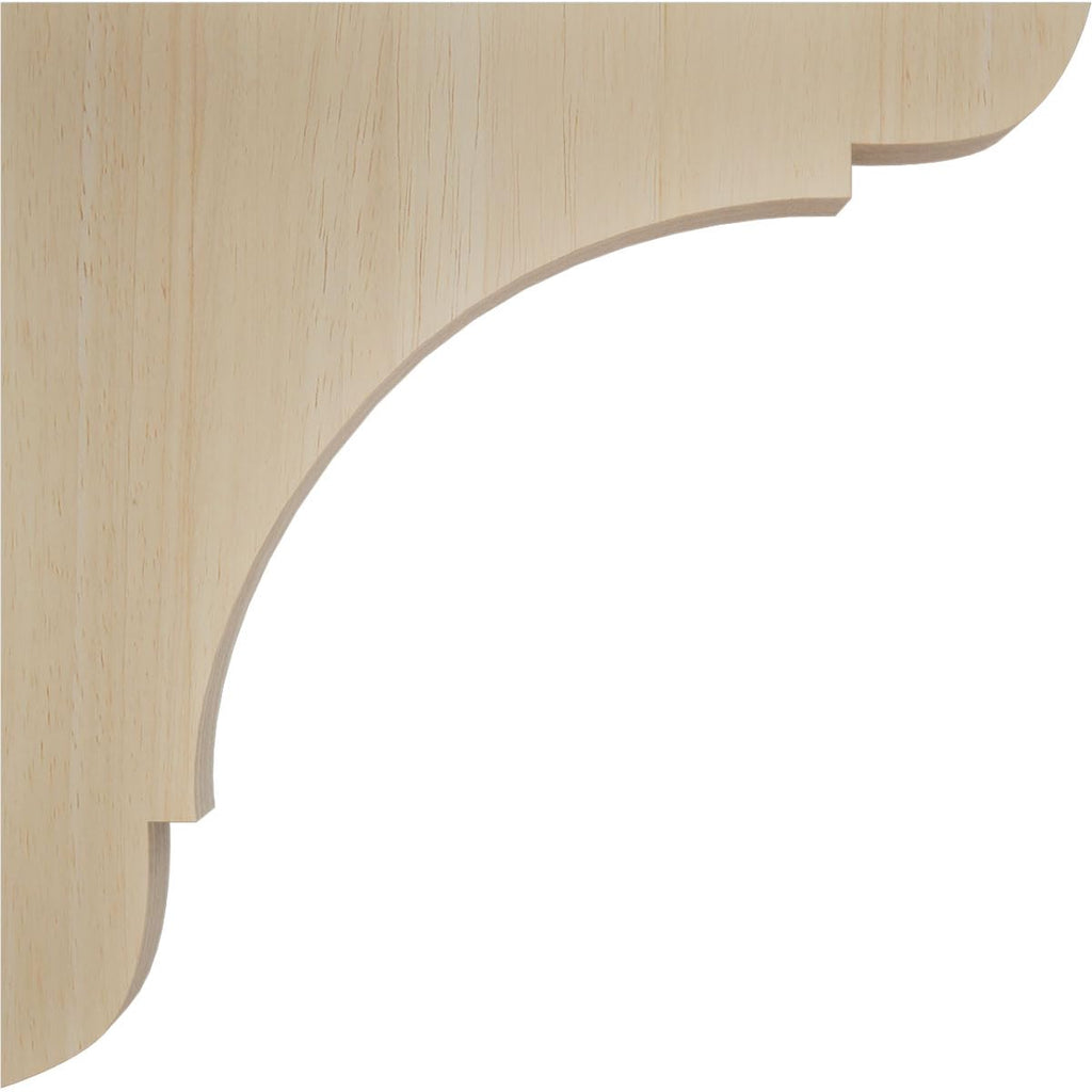 Medium Olympic Wood Wood Brackets, 1 3/4"W x 8"D x 8"H , Rubberwood
