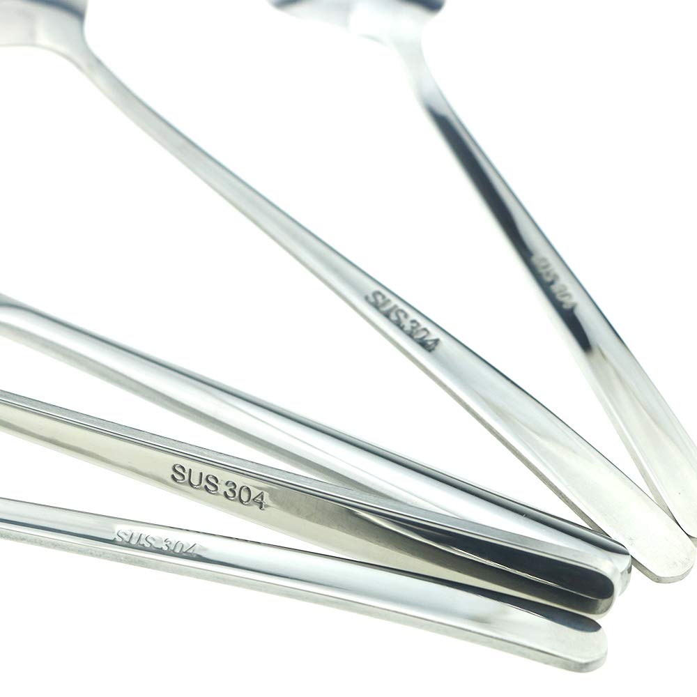 Mirror Polished Silver 20-Piece SUS304 Stainless Steel Flatware Set,Silverware Set Dinner Knife Fork Spoon Dessert