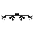 4 Light Track Lighting Fixtures Ceiling, Black Track Lighting with Rotatable Heads, Vintage Industrial Ceiling
