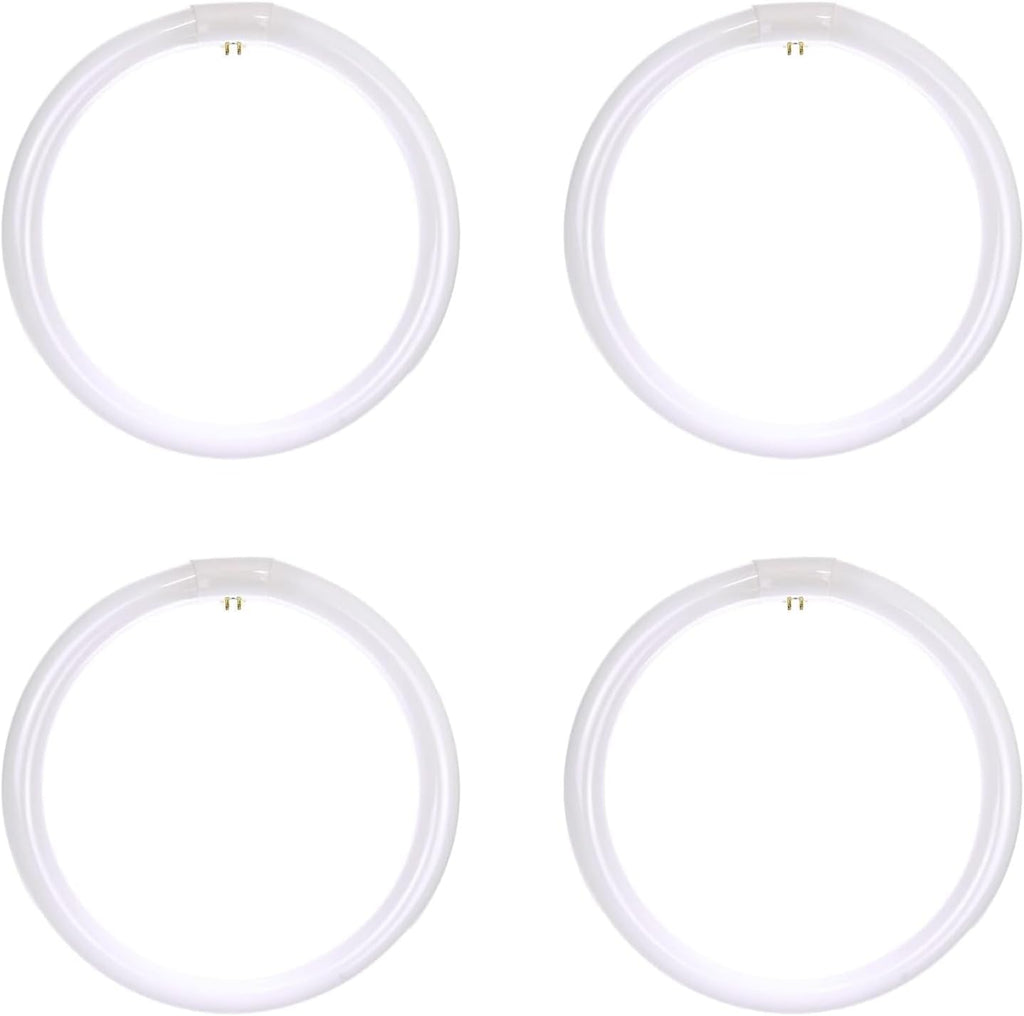 12 Inch Fluorescent Circular Light Bulb 32W 2100 Lumens 4100K Cool White G10Q 4-Pin Base RoHS Compliant