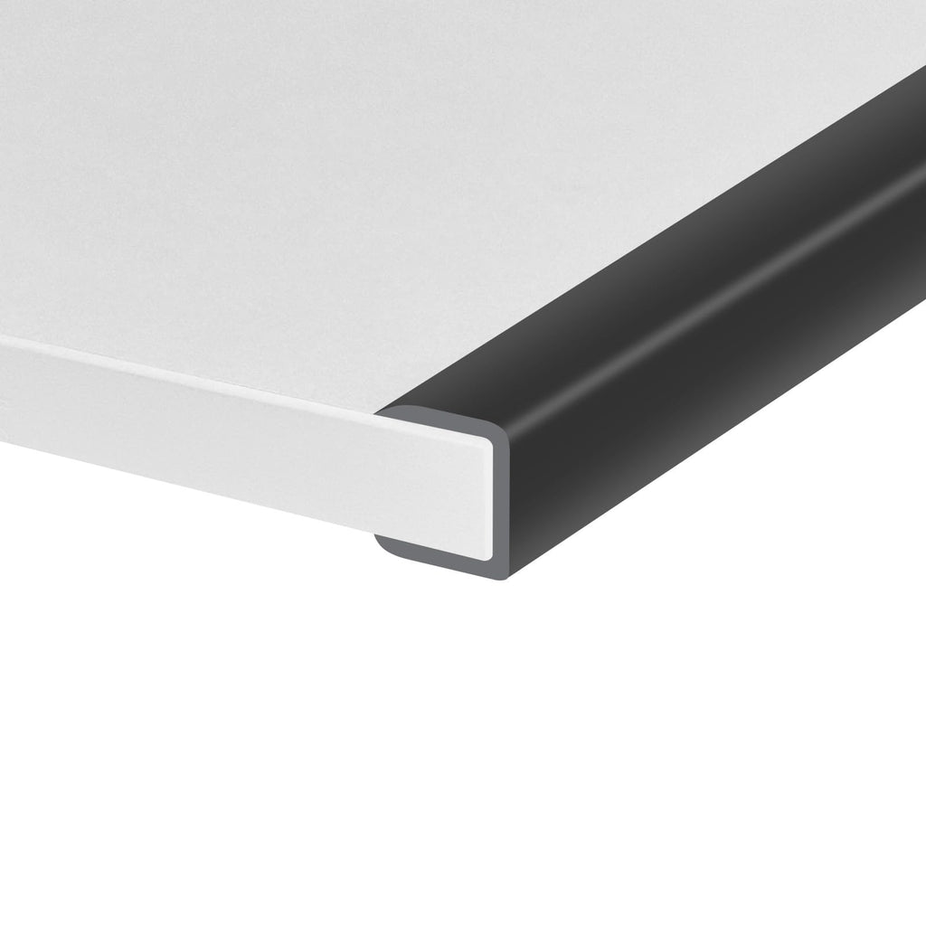 Rubber Edge Trim, Self-Adhesive U Channel Edge Protector for Plywood, Cabinet, 5/8" Wood Edge Banding, Flexible
