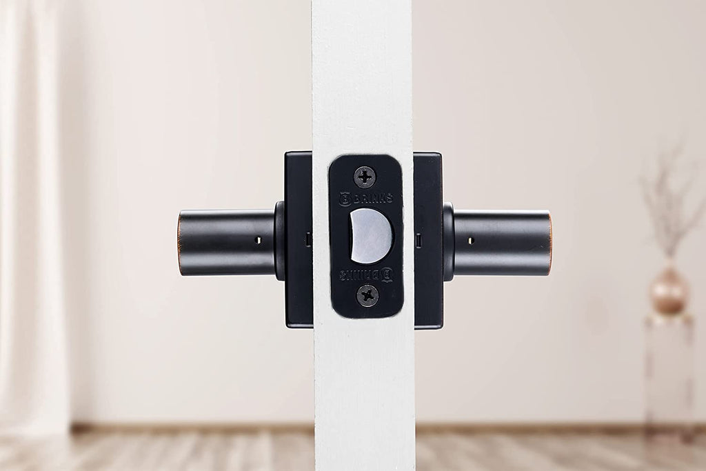 6-Pack Tuscan Bronze Contemporary Interior Passage Straight Door Lever - Keyless Oil Rubbed Bronze Finish Non-Locking