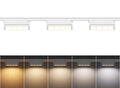 5 Color Linear H Track Lighting Heads Dimmable, 12W 3 Pack, White