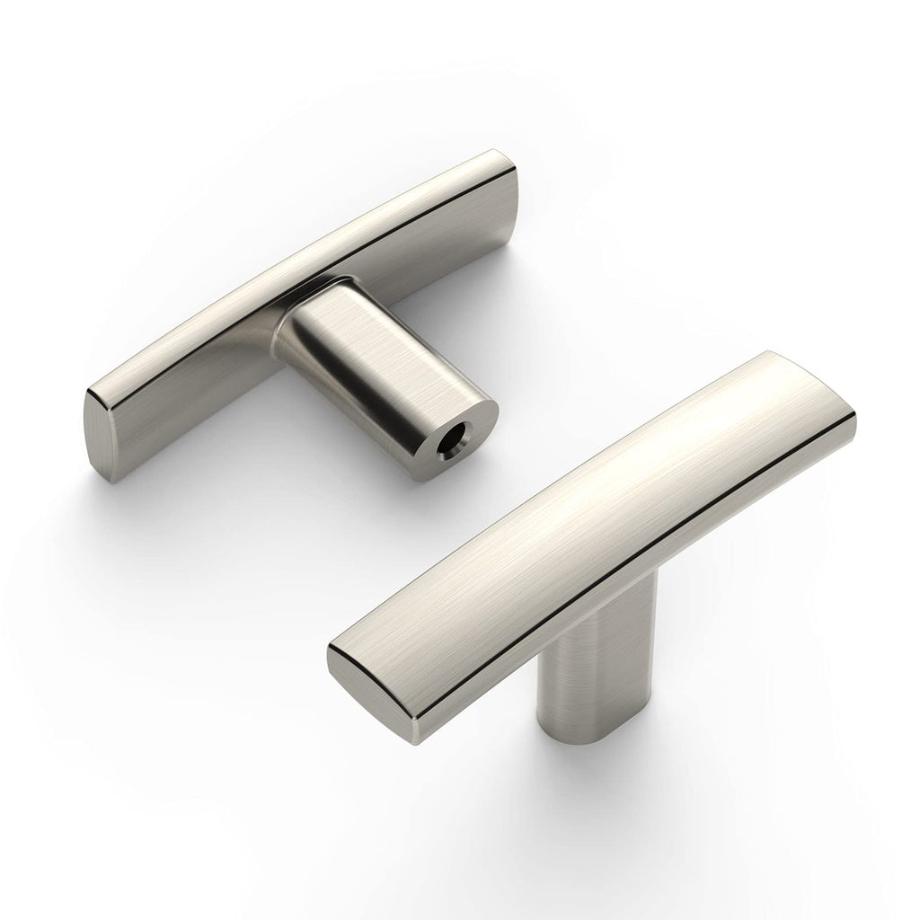 15 Pack Brushed Satin Nickel Cabinet Knobs Single Hole Cabinet Handles 2 Inch Solid Zinc Alloy Cupboard Drawer Knobs