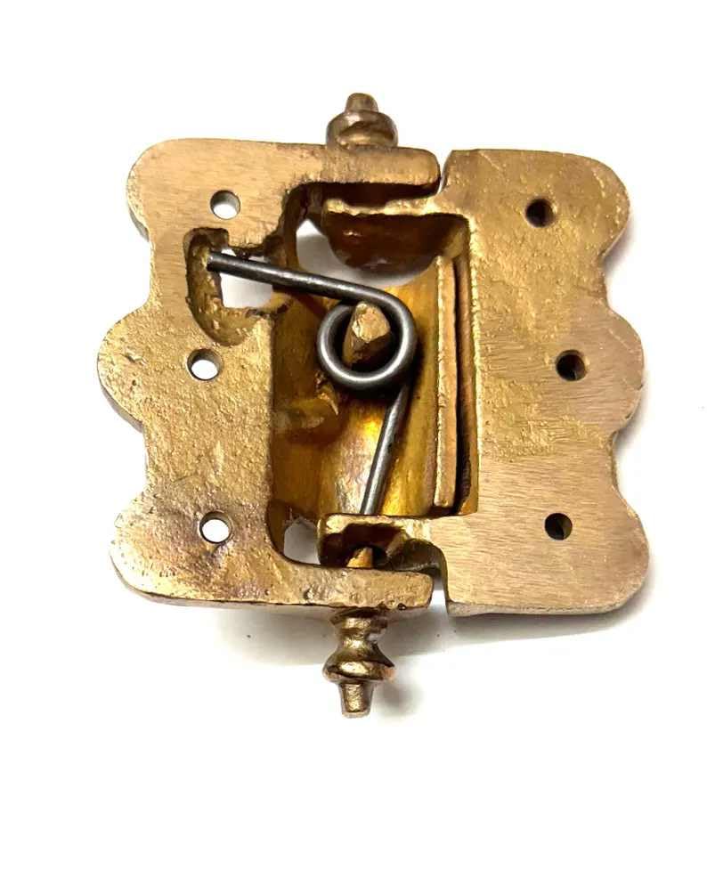 Solid Bronze Self-Closing Spring Door Hinge, 4 Inch Heavy Duty Screen Door Hinge, Antique Style Spring Hinge for