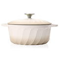 Enameled Cast Iron Dutch Oven Pot with Lid, 3 QT Small Dutch Oven