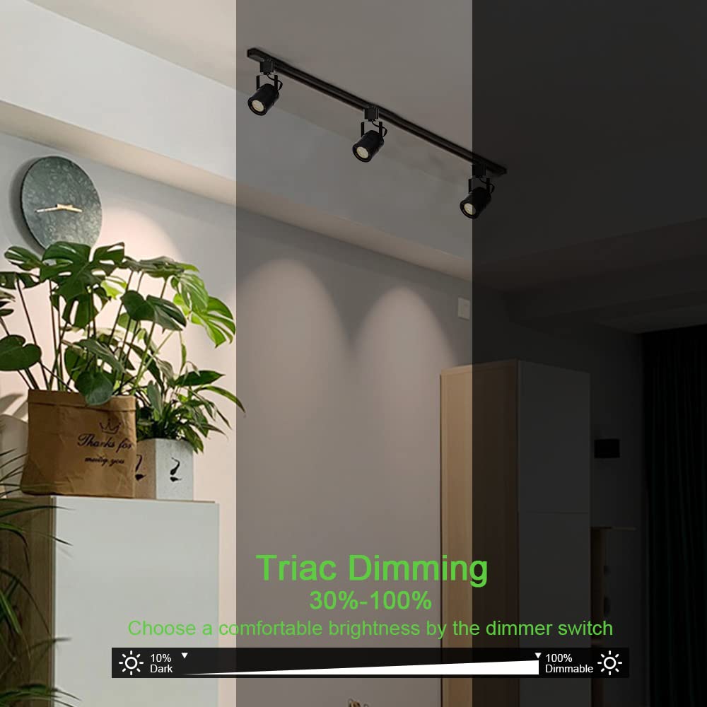12 Pack LED Track Light Heads,7W H Type Track Lighting Heads for Ceiling Spotlight Wall Art Exhibition