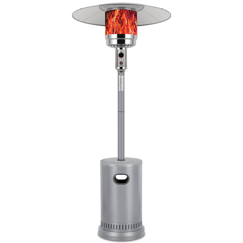 50, 000 BTU Propane Patio Heater, Stainless Steel Burner with Wheels, Table Design, Triple Protection System Outdoor