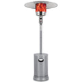 50, 000 BTU Propane Patio Heater, Stainless Steel Burner with Wheels, Table Design, Triple Protection System Outdoor