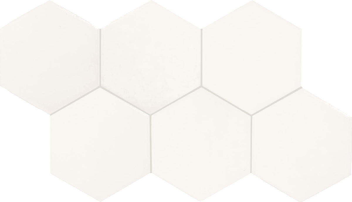 Mesmerist 4" Hexagon Ceramic Wall Tile in Spirit (30 PC Per Carton) (3 SQFT Per Carton )