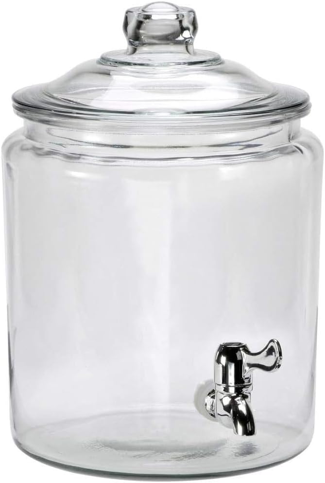 Heritage Hill Glass Drink Dispenser, 2 Gallon