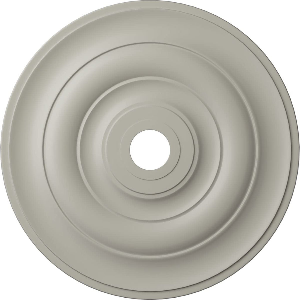 Jefferson Ceiling Medallion, 26 1/2"OD x 3 5/8"ID x 1 1/2"P (Fits Canopies up to 5"), Hand-Painted Brass