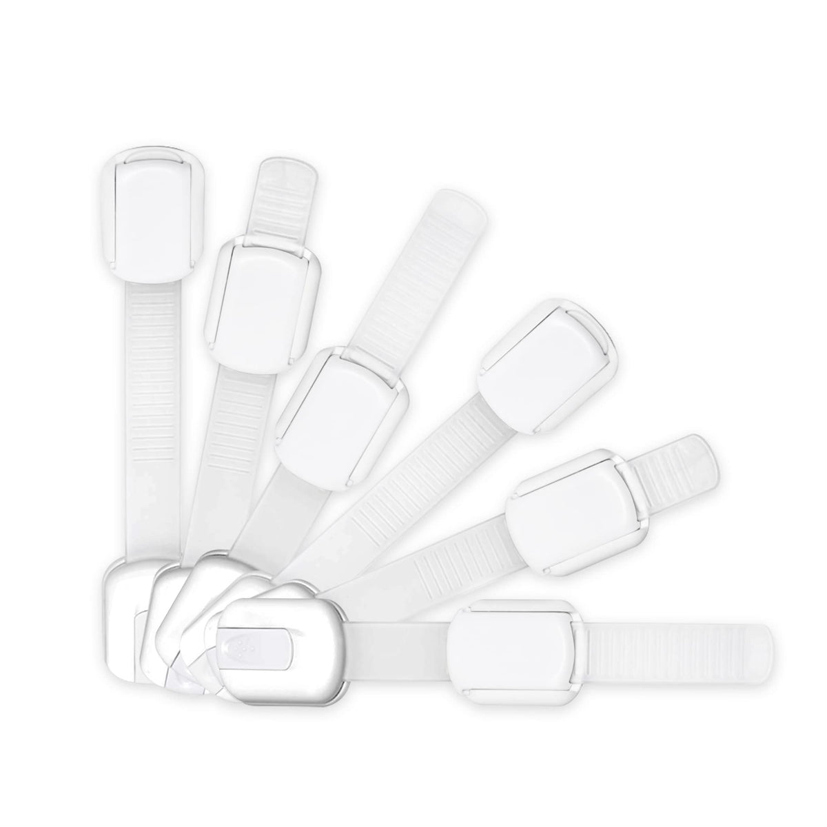 Adjustable & Reusable Child Safety Cabinet Locks & Latches, Baby Proofing Door Window, Cabinet, Toilet, &