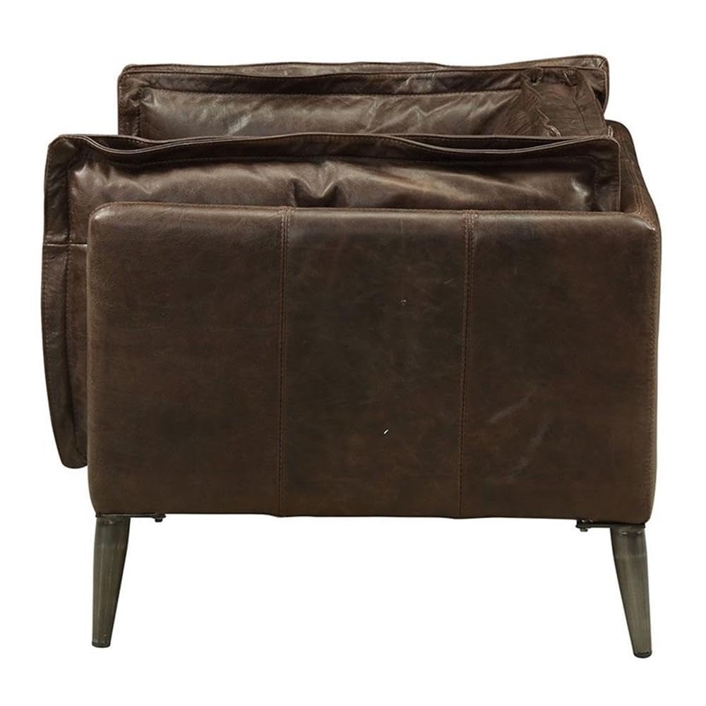 Porchester Chair, Distress Chocolate Top Grain Leather
