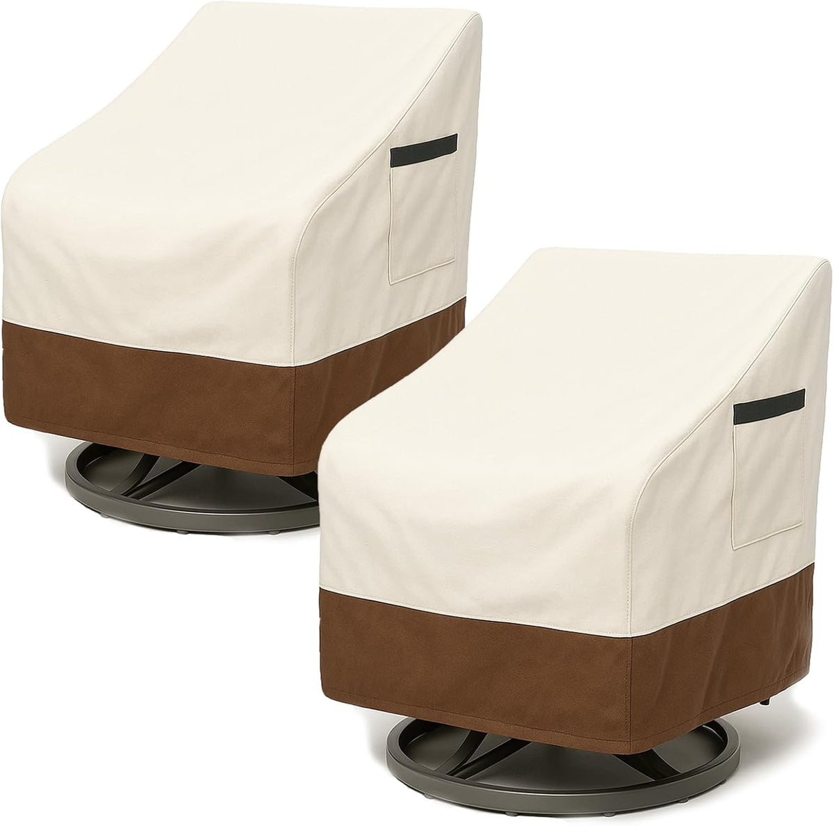 Waterproof Patio Chair Covers, Heavy Duty 600D Lawn Outdoor Furniture Covers for Swivel, Lounge, Rocking & Adirondack