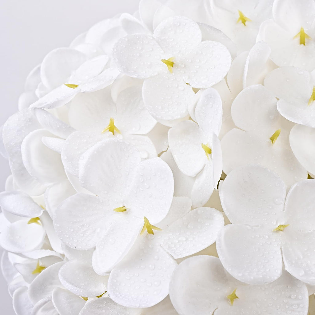 4 Pcs Real Touch Hydrangea Artificial, White