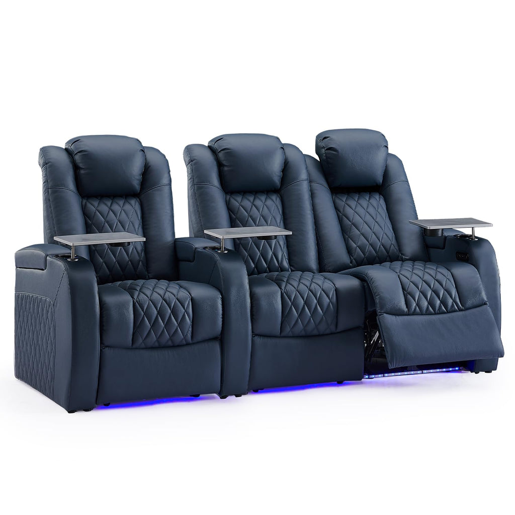 Theater Seating, Top Grain Leather Movie Theater Chair