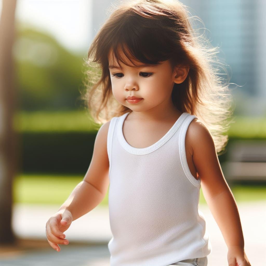 Baby Cotton Undershirt, Unisex Tanktop for Newborn, Infant and Toddler White