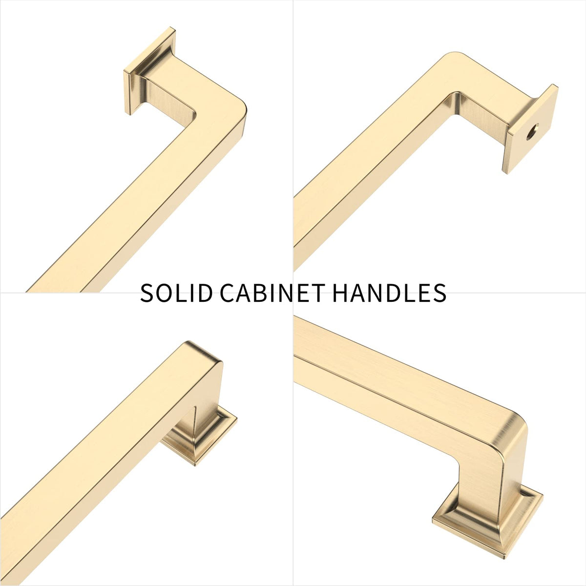 6 Pack 3 Inch Brushed Brass Cabinet Pulls,Kitchen Hardware