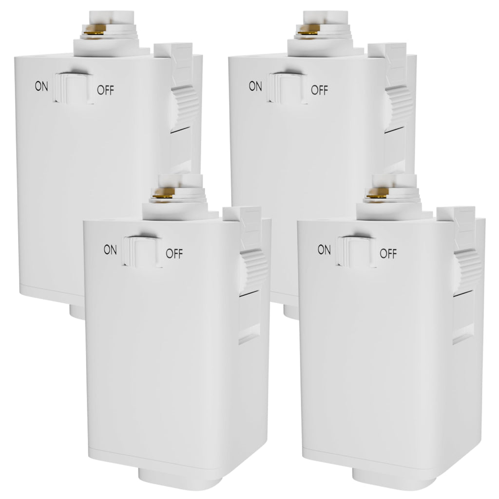 4 Pack H Track Pendant Adapter White, Supports 10 lb Load