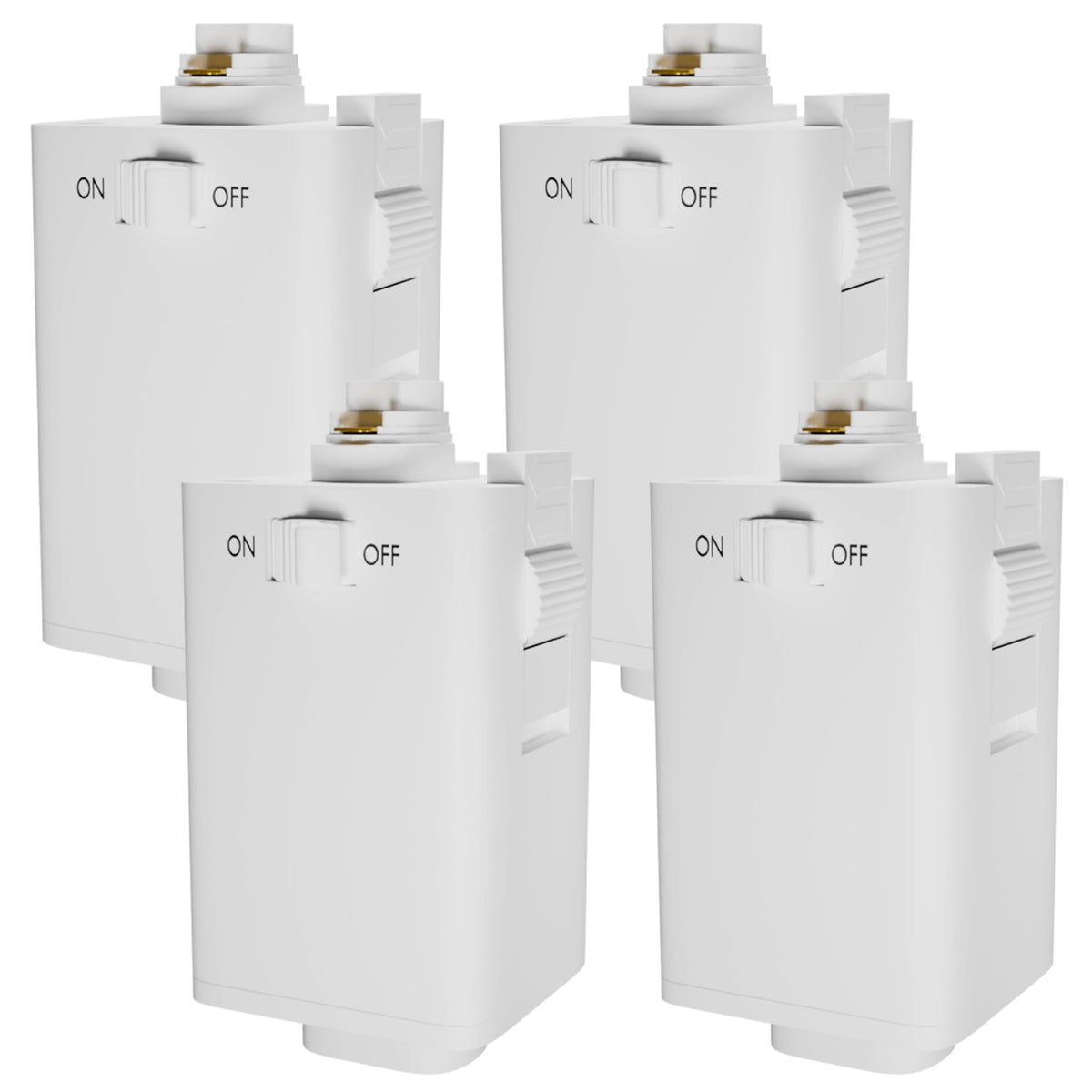 4 Pack H Track Pendant Adapter White, Supports 10 lb Load