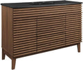Render 48" Single Bathroom Vanity in Walnut Black