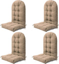 Outdoor Adirondack Chair Cushion Set of 4, Patio Chair, Khaki