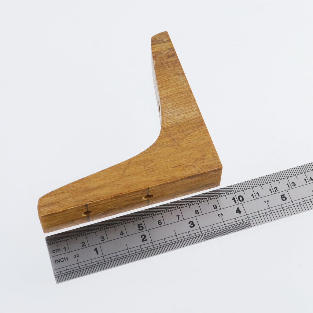 4PCS Wooden L Shape Shelf Brackets,3.74x3.74x0.79inches,Dark Brown