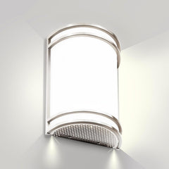 Indoor Wall Sconce, Half Cylinder Wall Light Fixture, 3000K 4000K 5000K Color Temperature Adjustable, Dimmable LED