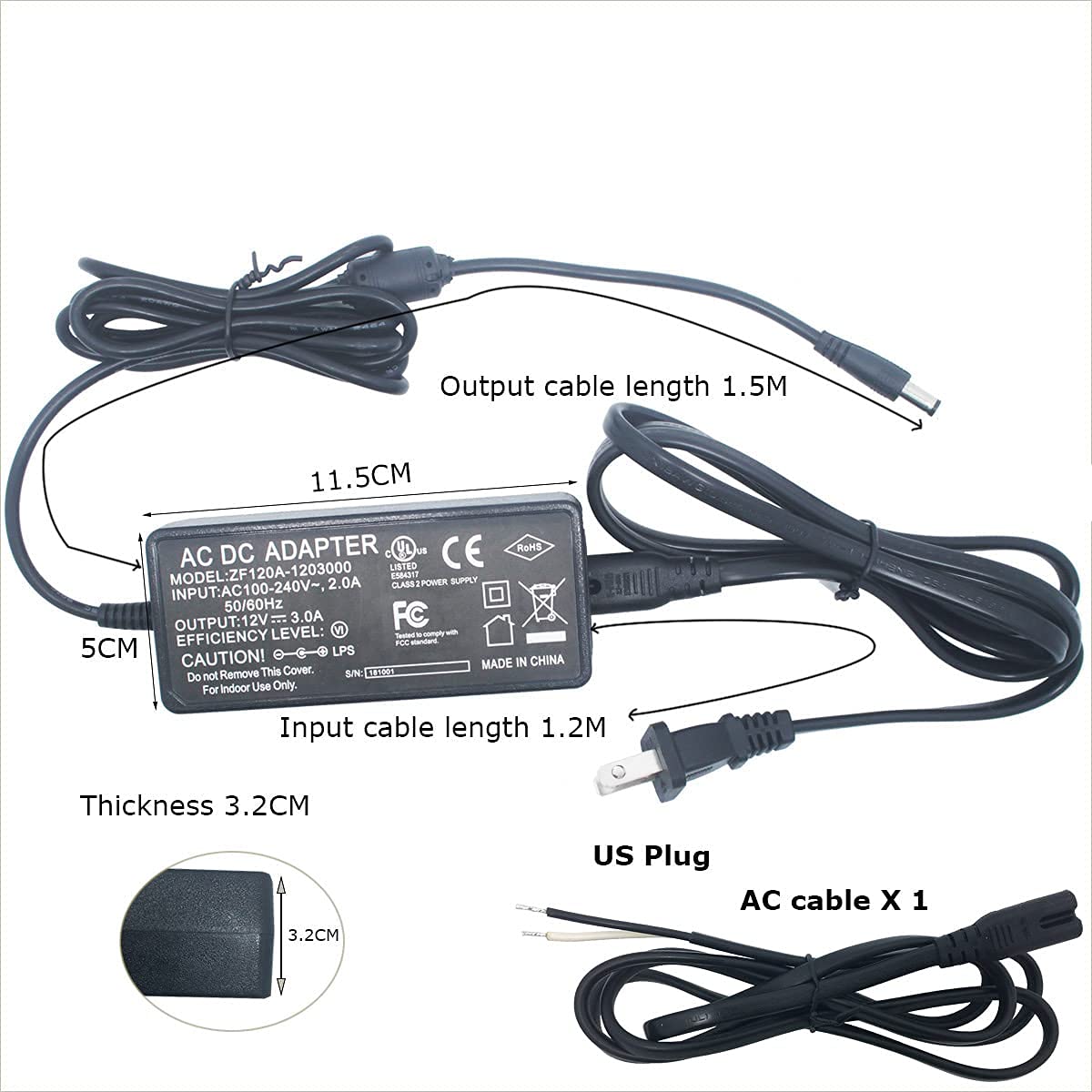 Kitchen Under Cabinet LED Lighting Kit Plug-in, Super Bright, 6 PCS 12 Inches Light Bars, Daylight White, 31W 2000