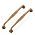 Antique Brass Cabinet Handles Solid Pulls 7-1/2 Inch 10 Pack