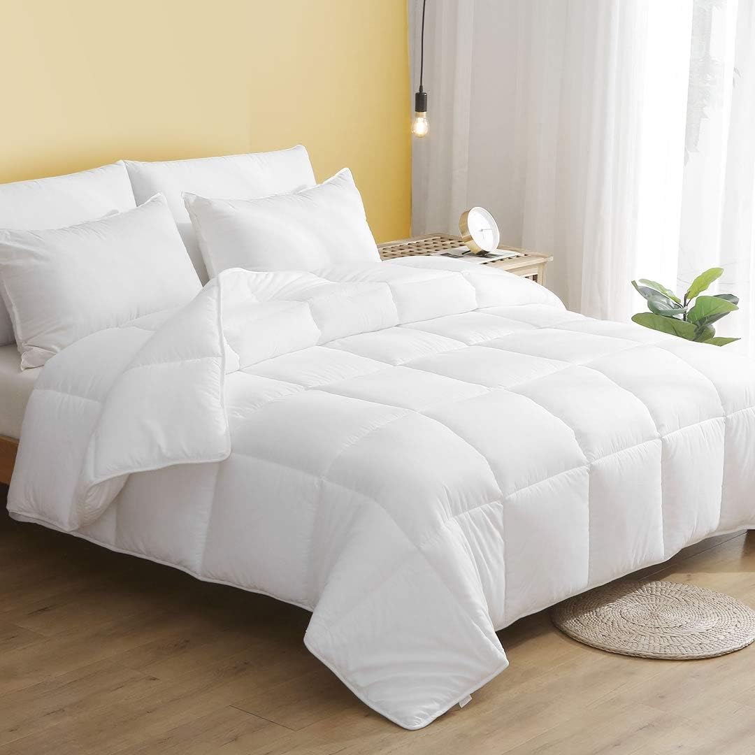 100% Cotton All-Season Weight Down Alternative Comforter