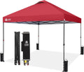 10x10 Pop Up Canopy Tent - Patented Center Lock One Push Instant Outdoor Canopy Beach Tent with STO-N-Go Bag 8 S - K8VS