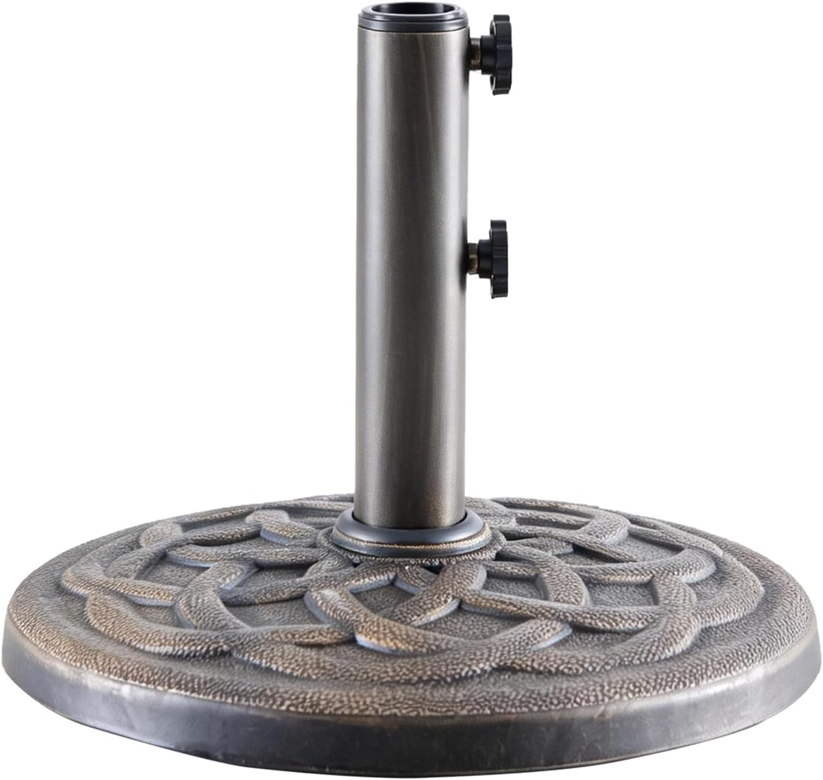 Patio Umbrella Base, Heavy-Duty Resin Outdoor Umbrella Stand, Weather-Resistant Powder Coated Umbrella Holder Pool