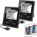 LED RGB Flood Light, 50W Outdoor Color Changing Lights with Remote Control, IP65 Waterproof Dimmable Wall Washer