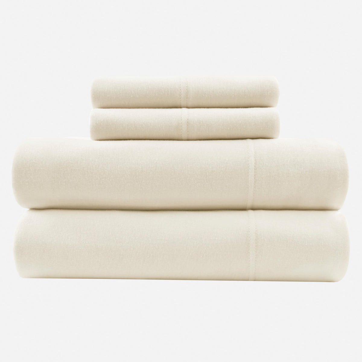 Cotton Blend Jersey Knit Sheet Set Twin XL Size, Cream