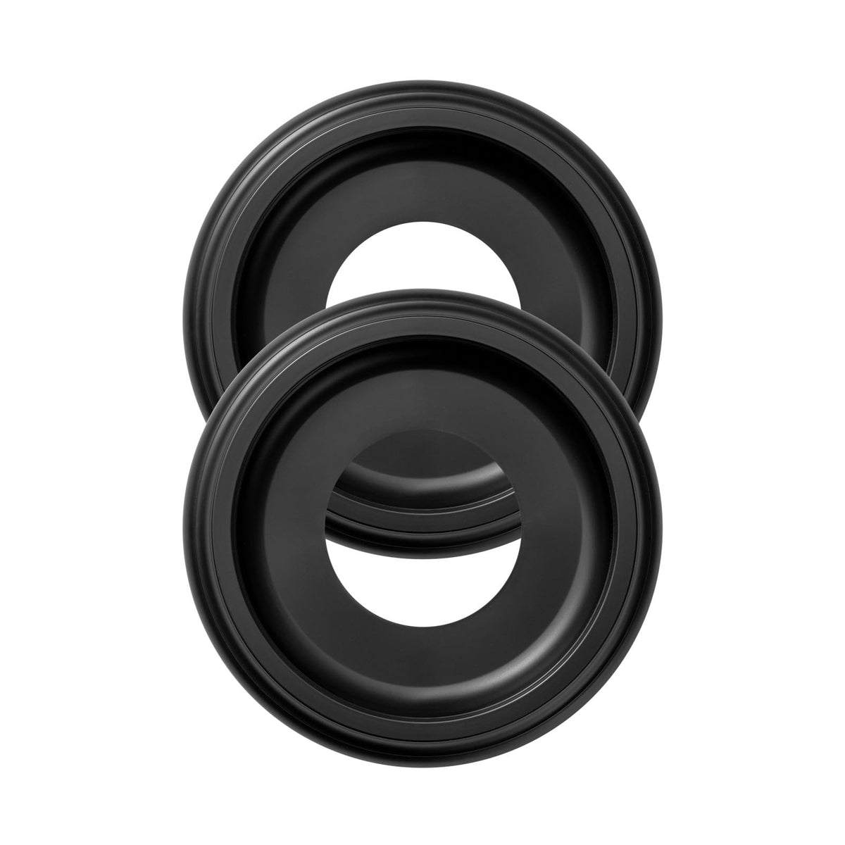 2 Pack Black Molded Nylon Ceiling Medallion for Light Fixtures
