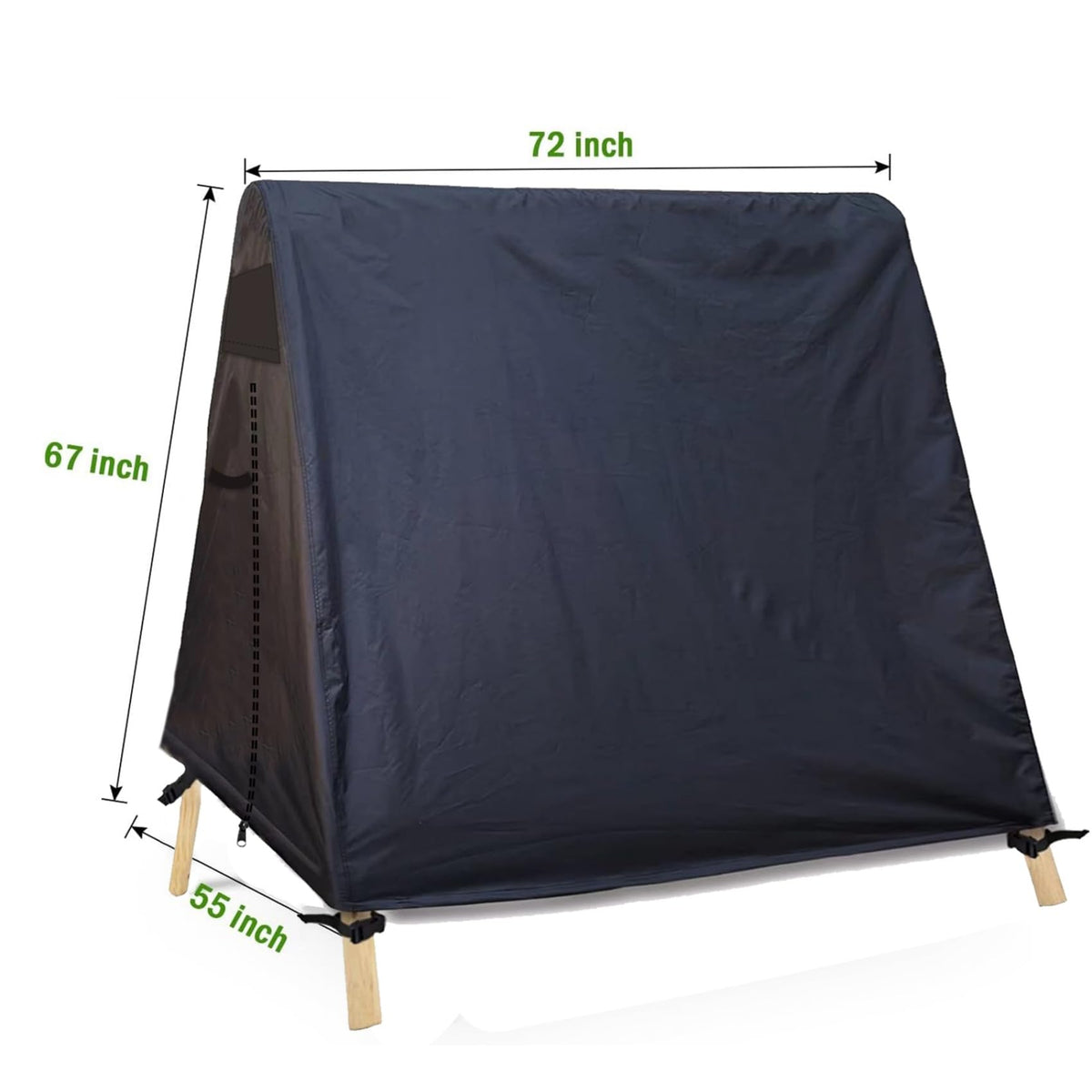 Outdoor Swing Covers Waterproof Windproof and 72 Inch Sun Protect Cover A Frame Swing Set & Porch Glider Hammock &