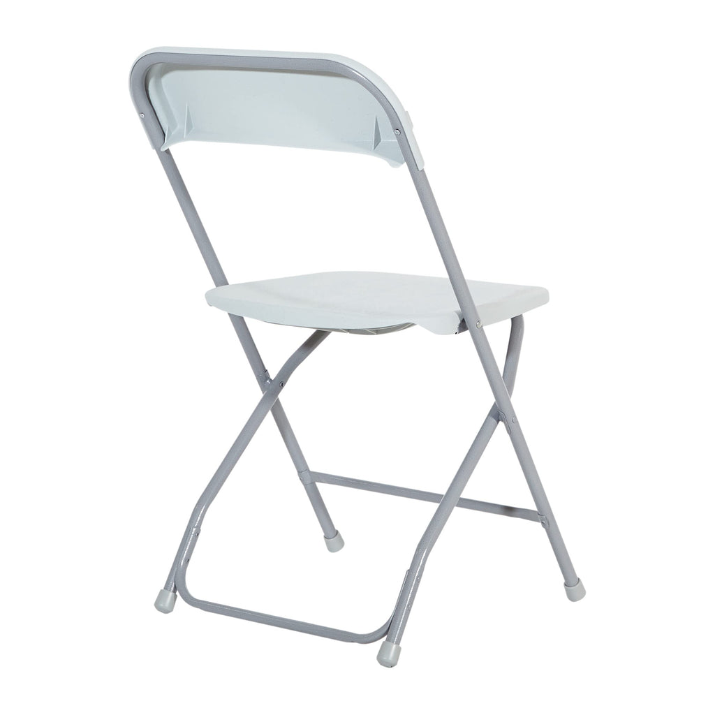 Star Resin 5-Piece Folding Square Table and Chair Set, Light Grey