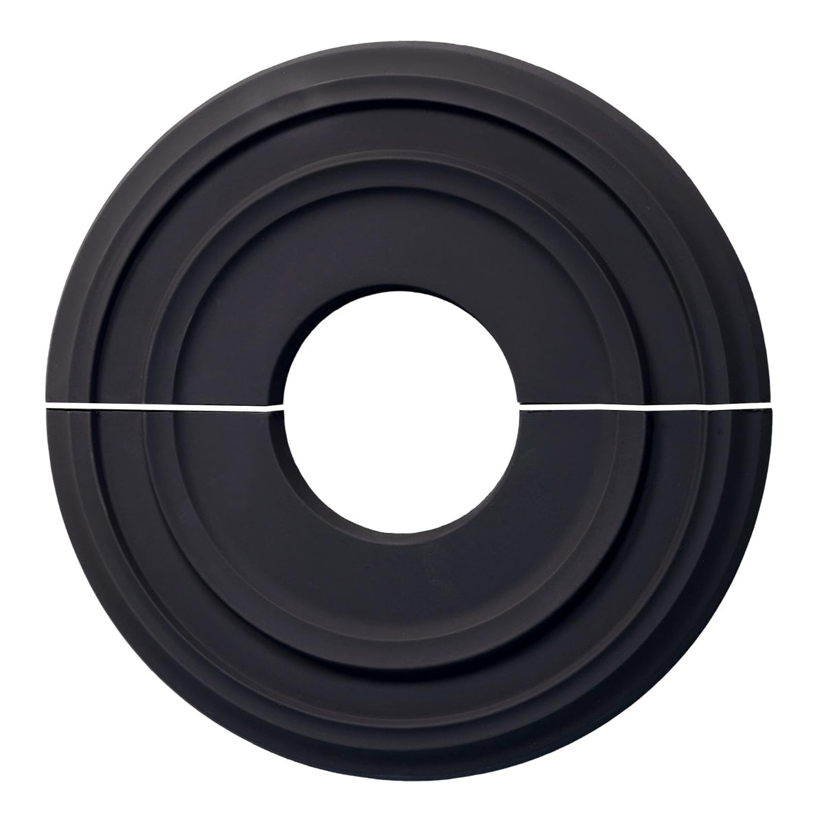 12" PU Black Split Ceiling Medallion for Light Fixture Fan Plate