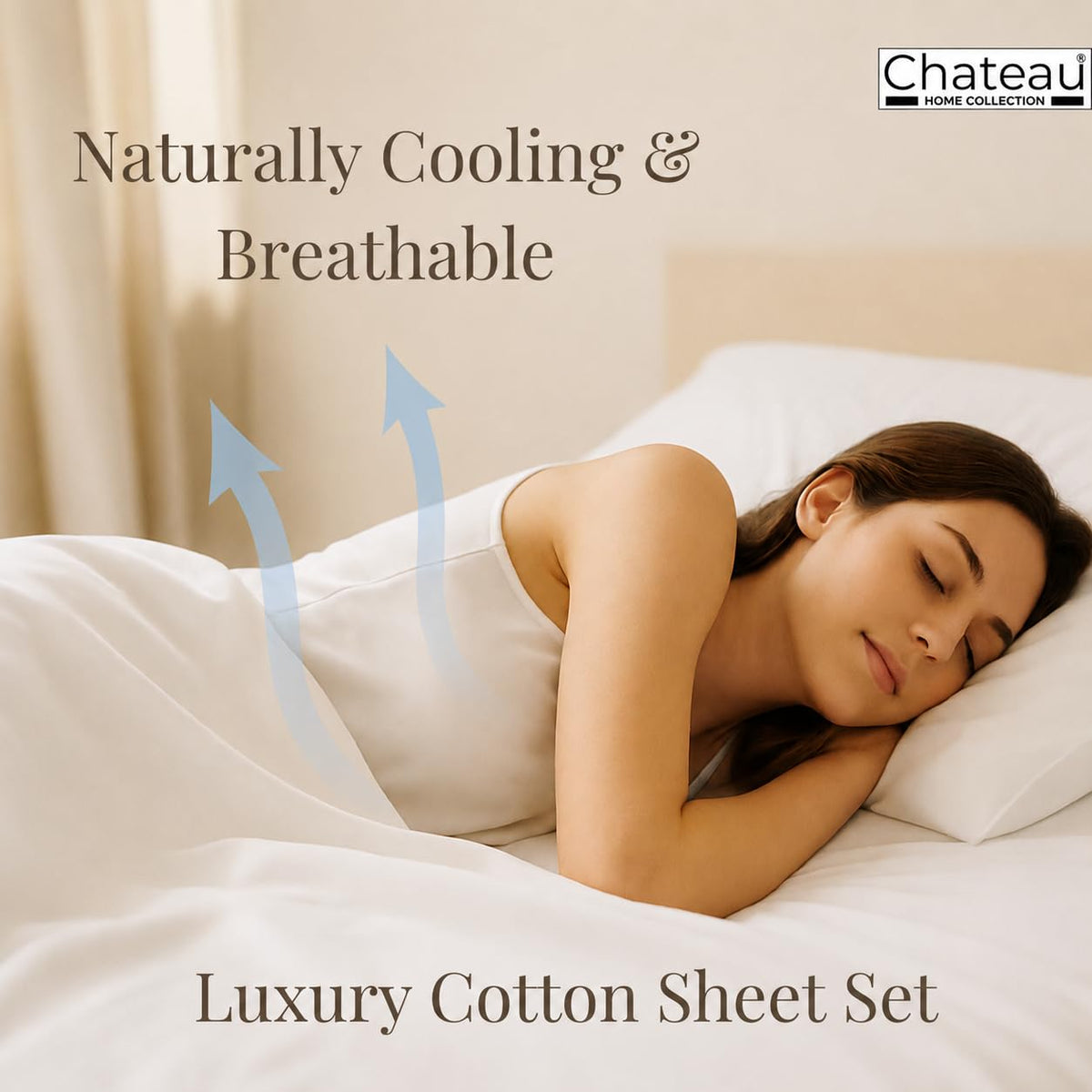 Bed Sheets, 400 Thread Count Sheets Cotton Bed Set - Linen