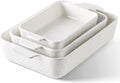 Ceramic Dish Set of 3, Casserole Dishes for Oven, Ideal for , Stewing, Roasting, and Holiday Feasts. The Gift for