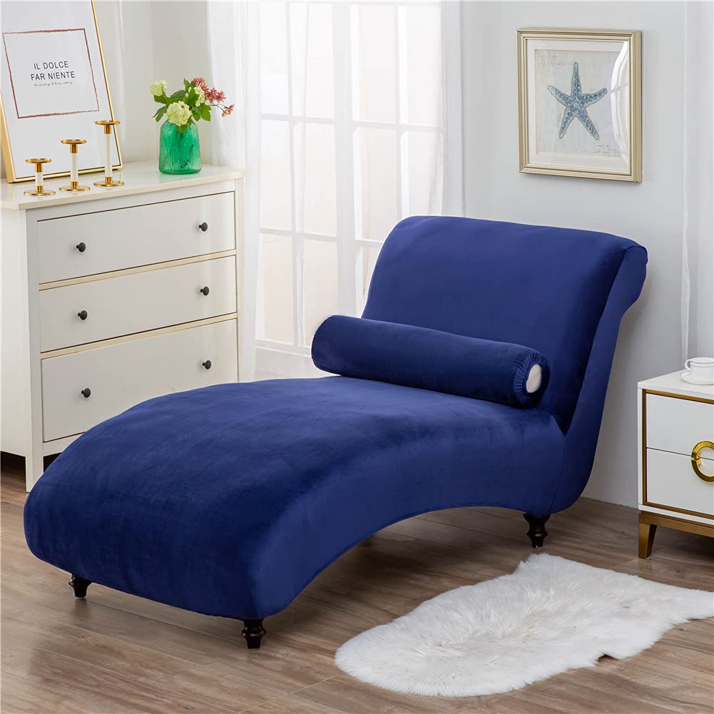 Velvet Chaise Longue Slipcover Luxury Chaise Chair Cover Indoor Furniture Cover Slipcovers for Chaise Lounge Ultra