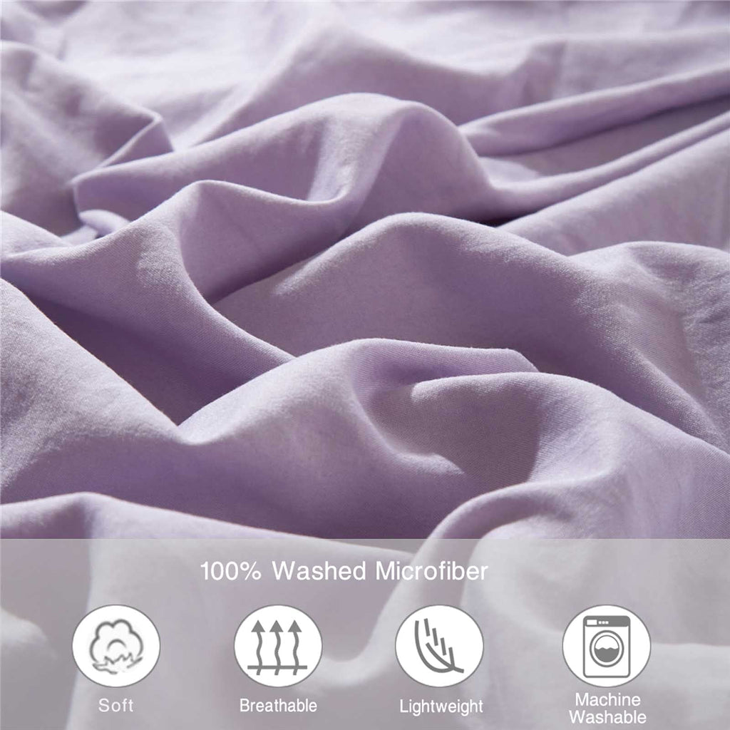 Lavender Boho Duvet Cover Set Full Size, 3 Piece, 80x90 Inch