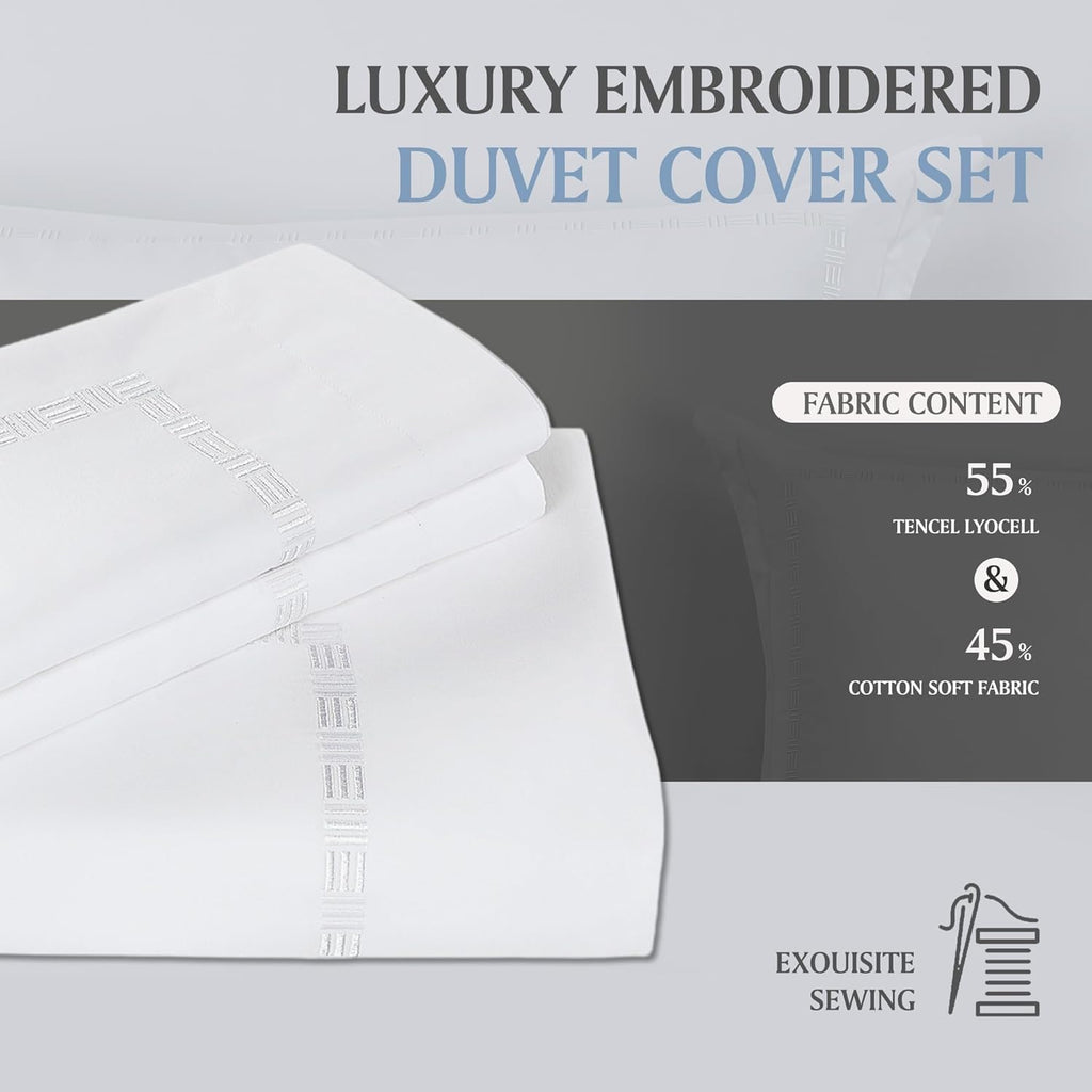 55% Tencel Lyocell 45% Cotton Blend Duvet Cover Set