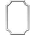 02 16"W x 24"H x 1/2"P Ashford Molded Scalloped Wainscot Wall Panel
